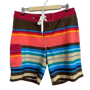 Sperry Top Sider Board‎ Shorts Men's size 34 Colorful Striped